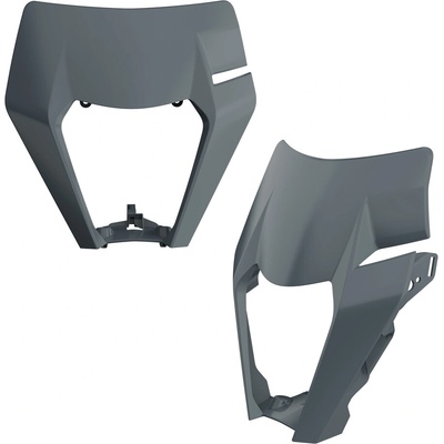 POLISPORT kryt předního světla KTM EXC / EXC-F / XC-W / XCF-W 125/150/200/250/300/350/450/500 17-19 barva nardo šedá (vzor OEM)