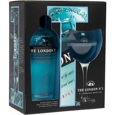 The London Gin No.1 43% 0,7 l (dárkové balení 1 sklenice)