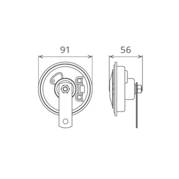 SEGER Клаксон SEGER 50F01200K 12V, 105-118dB HIGH & LOW TONE (50F01200K)