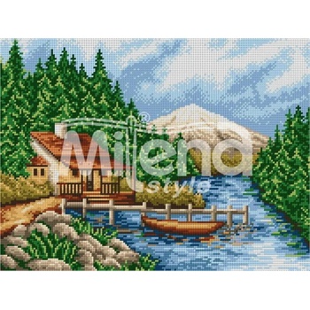 Image 1 of Milena Style Къща в планината - гоблен с щампа с конци Ariadna