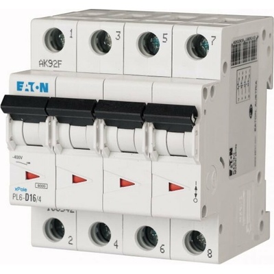 Eaton 4P C 16A 6kA AC PL6-C16/4 166519
