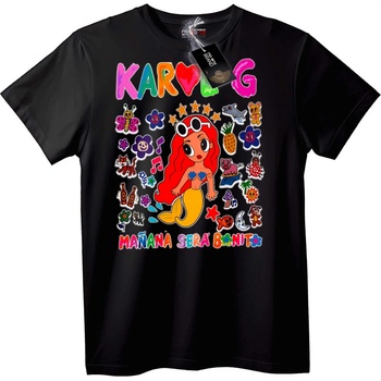 NOONEBRAND Тениска Караоке русалка - 3XL, Black