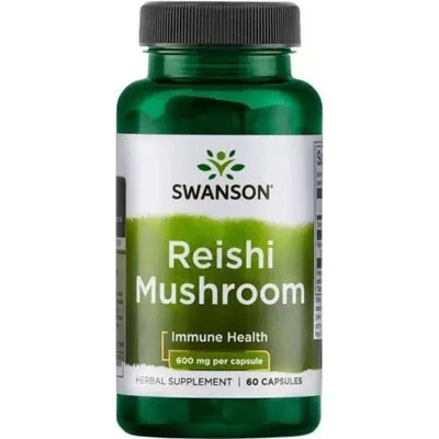 Swanson Reishi 600 mg 60 kapslí