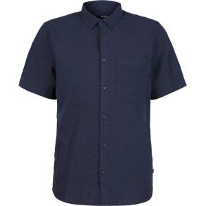 Stoic Мъжка риза с копчета Stoic Hemp54 BjurholmSt. S/S Shirt - Space Blue (216-6096-0812)