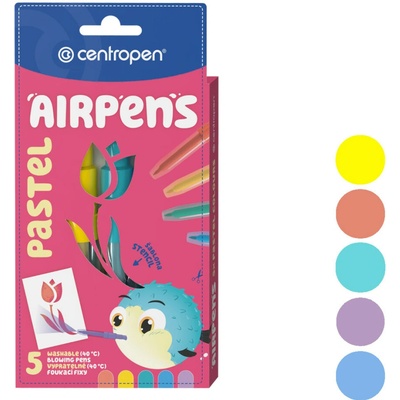 Centropen Air Pens Pastel 1500 5 ks