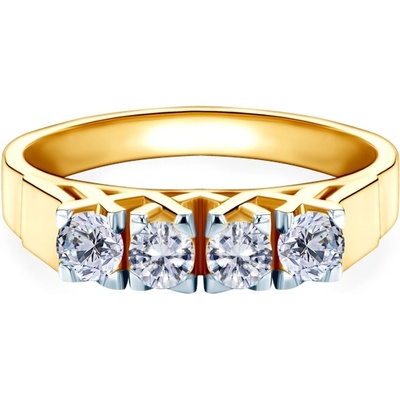 SAVICKI Юбилеен пръстен: двуцветно злато. диаманти