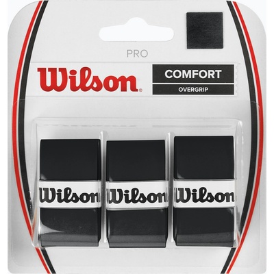 Wilson Pro Overgrip Обвивки за тенис ракети 3 бр. черни WRZ4014BK