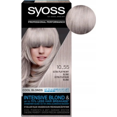 Syoss Blond Cool Blonds barva na vlasy Ultra Platinová Blond 10-55