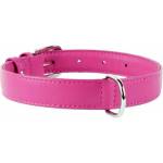 COLLAR Плосък кожен нашийник розов 30 - 39см, 20мм