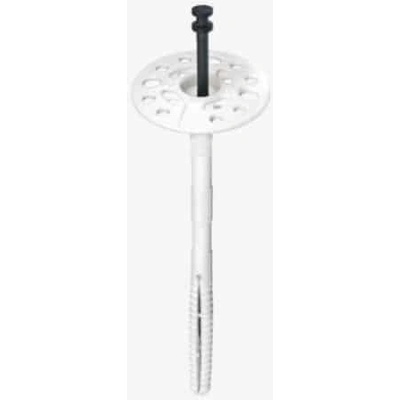 Den Braven Talířová hmoždinka XPN 10/90 s plastovým trnem, natloukací, dlouhý rozpon Varianta: Talířová hmoždinka s plastovým trnem XPN 10 DEBBEX Ø 10 mm / 240 mm 100 ks bílá – Sleviste.cz