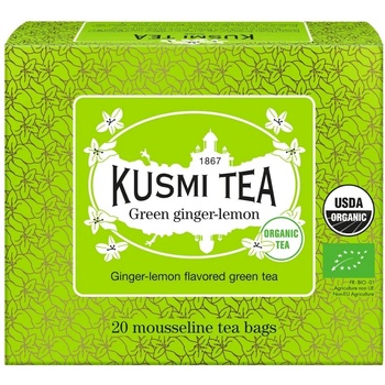 Kusmi Tea Зелен чай с джинджифил и лимон, 20 муселинови пакетчета, Kusmi Tea (KUSMI21645A1120)