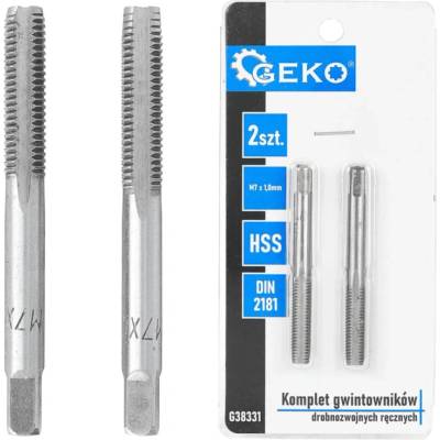 EU (GEKO) Sada ručných závitníkov pre jemný závit, 2 ks HSS DIN 2181 M7x1,0mm