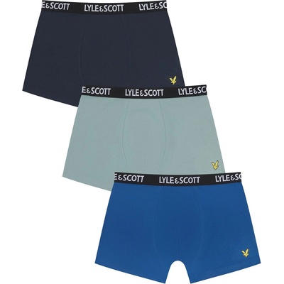 Lyle and Scott Боксерки Lyle and Scott Kids' 3-Pack Core Trunks - Blu/Navy