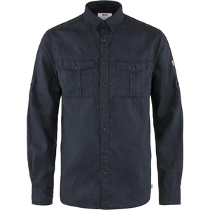 Fjällräven Мъжка риза с копчета Fjällräven Övik Travel Shirt L/S Shirt - Dark Navy - размер XS (033-1656-0111)