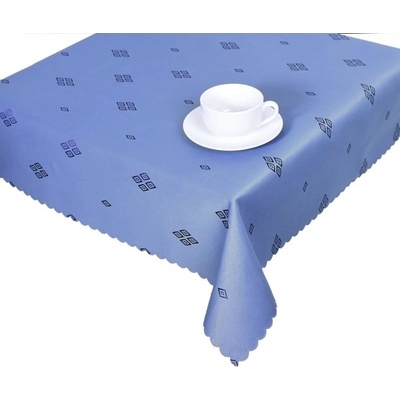 Forbyt Ubrus s nešpinivou úpravou Kamínky modré 140x180 cm