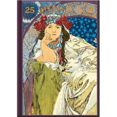 Diář Art Mucha, týdenní A5 2025