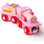 Bigjigs Rail Розов локомотив с тендер (BJT412)