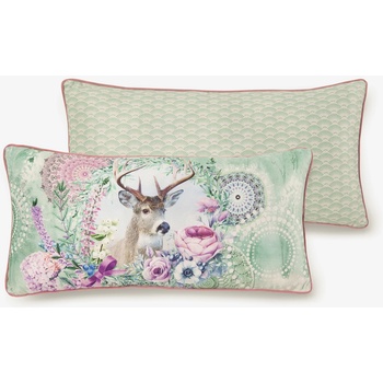 HIP 30 x 60 cm - Зелена и розова възглавница HIP Romini с възможност за обръщане HIP | Zelen | Home | UNI