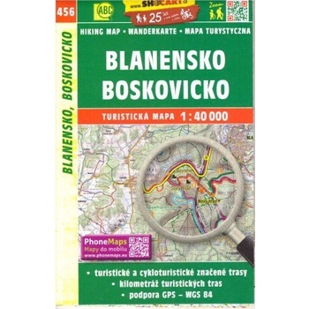 Blanensko Boskovicko mapa 1:40 000 č. 456