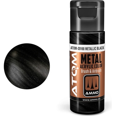 AMMO by MIG Jimenez ATOM METALLIC COLOR Black 20ml