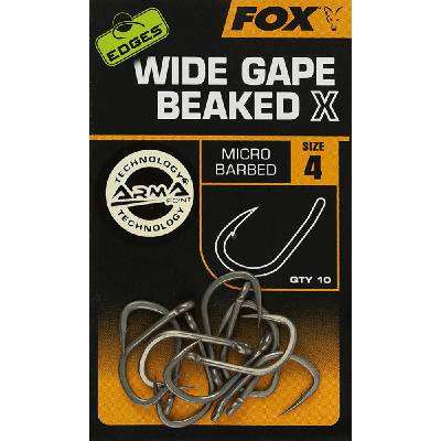 Fox Háčky Edges Wide Gape Beaked X Hooks 10ks - vel.4