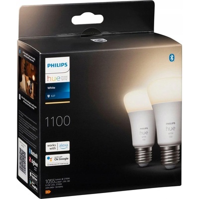 Philips LED žiarovka Hue White 9.5W 1100 E27 2ks