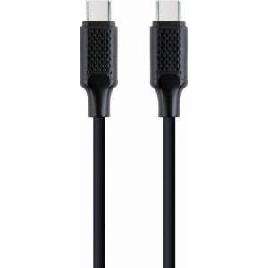 Gembird 100 W Type-C Power Delivery (PD) кабел за зареждане и пренос на данни, 1, 5 м Черен CC-USB2-CMCM100-1, 5M (CC-USB2-CMCM100-1.5M)