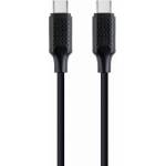 Gembird 100 W Type-C Power Delivery (PD) кабел за зареждане и пренос на данни, 1, 5 м Черен CC-USB2-CMCM100-1, 5M (CC-USB2-CMCM100-1.5M)