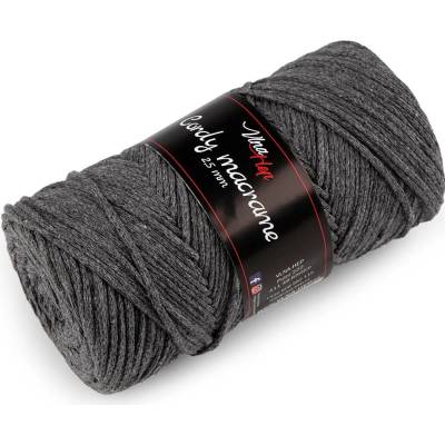 Pletací příze Cordy Macrame 250 g Varianta: 9 (8235) šedá, Balení: 1 ks 57329/145739/273430