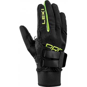 Leki Ръкавици Leki PRC Shark Gloves - Black / Neon Yellow - размер 6 (EU) (202-4893-0111)