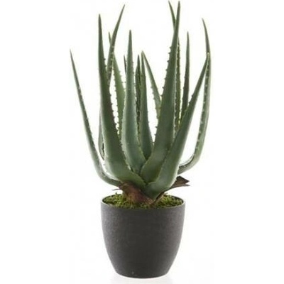 Umělá aloe vera, v květináči, zelená, výška 40 cm