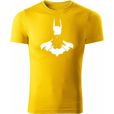 Tričko Batman pánske tričko žlté biele