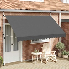 Dekorhome Ručně zatahovací markýza 350 cm Krémová