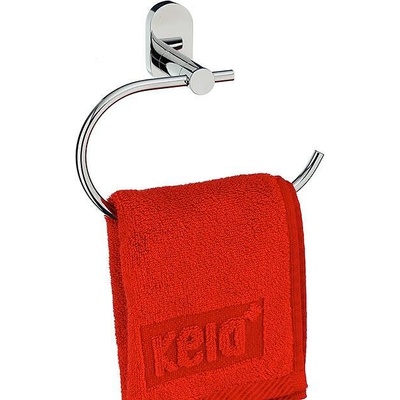 Kela Овална стойка за кърпи kela lucido за стенен монтаж - полиран хром (kela 22676)