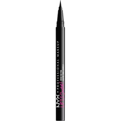 NYX Professional Makeup Lift&Snatch Brow Tint Pen Fix na obočí 10 Black 1 ml – Sleviste.cz