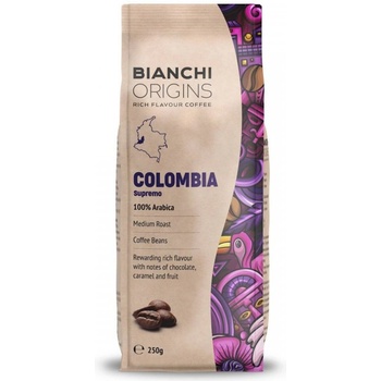 Bianchi Origins Colombia Supremo 250 g Кафе на зърна