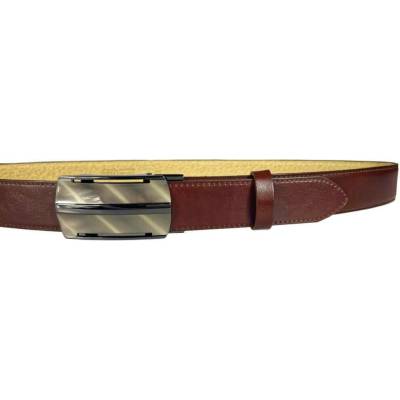 Belts 35-020-A10-48 kožený pásek hnědý