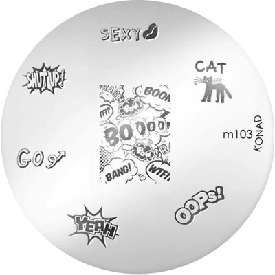 Konad zdobiaca platnička vzor M103