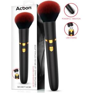 Action Secret Noir Vibrating Make-Up Brush Black