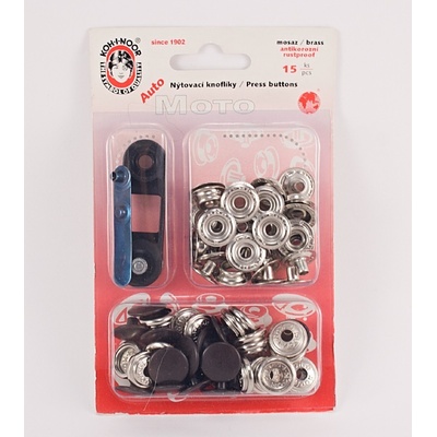 Auto-Moto cvoky - hnedá - priemer 1,5 cm - 10 ks
