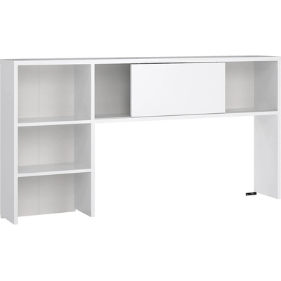 Надстойка за бюро Function Plus с плъзгаща врата Бял