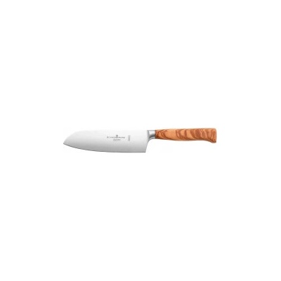 Schwertkrone Olivewood Santoku japonský nůž 18 cm