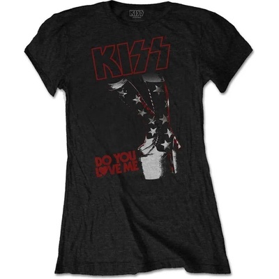 Kiss Do You Love Me Black XL Дамски Риза (KISSTS03LB04)