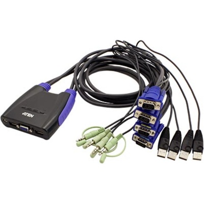 Aten CS-64US-AT KVM prepínač pre 4xPC s VGA a USB portami