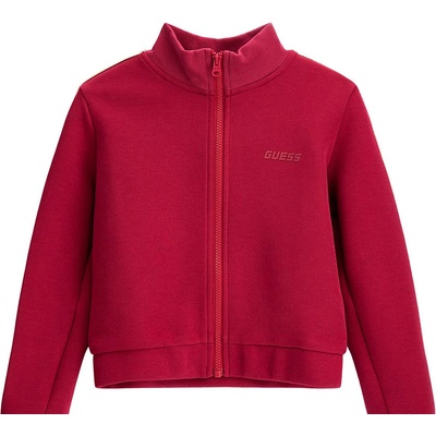 GUESS Спортен суичър за момиче в бордо с контрастни ивици Guess