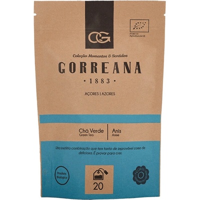 Gorreana Zelený čaj z Azorských ostrovov s anízom 20 x 2 g