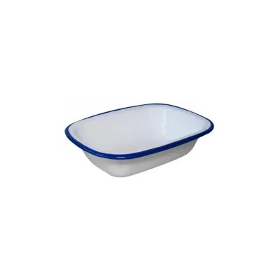 HORECANO Емайлиран ростер 20см синьо/бяло retro-(196/20 1+1+2) (0160245)