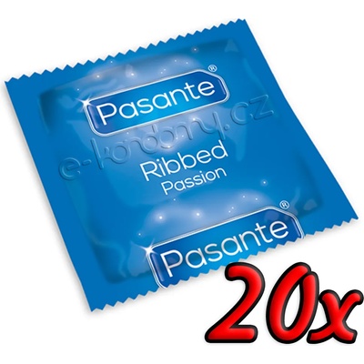 Pasante Ribbed Passion 20 pack
