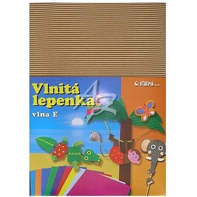 Lepenka E-Welle 260g 34,5 x 24,5cm rovná-natur 10 listů – Zboží Dáma