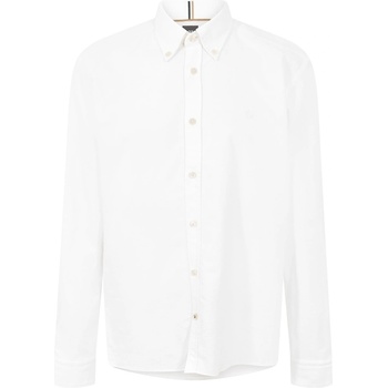 HUGO BOSS Риза с дълъг ръкав BOSS Men's Long Sleeve Oxford Shirt - White